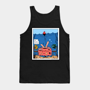 Undersea Restaurant Funny Fishing Novelty Gift Tank Top